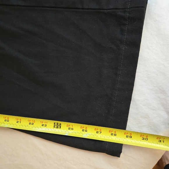 Lands' End High Rise Black Women's Cotton Blend Bootcut Trousers - Picture 2 of 9